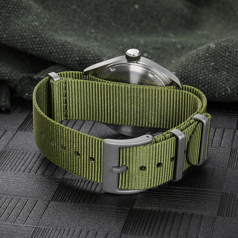 Metal Bracelet Available ! Militado 38mm Retro VH31 Military Watch ML08