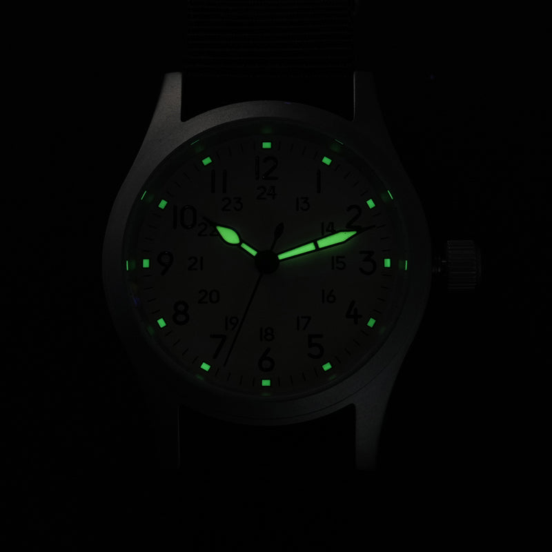 ★SuperOfertas ★Militado 38mm Reloj militar de campo con cristal de zafiro ML05