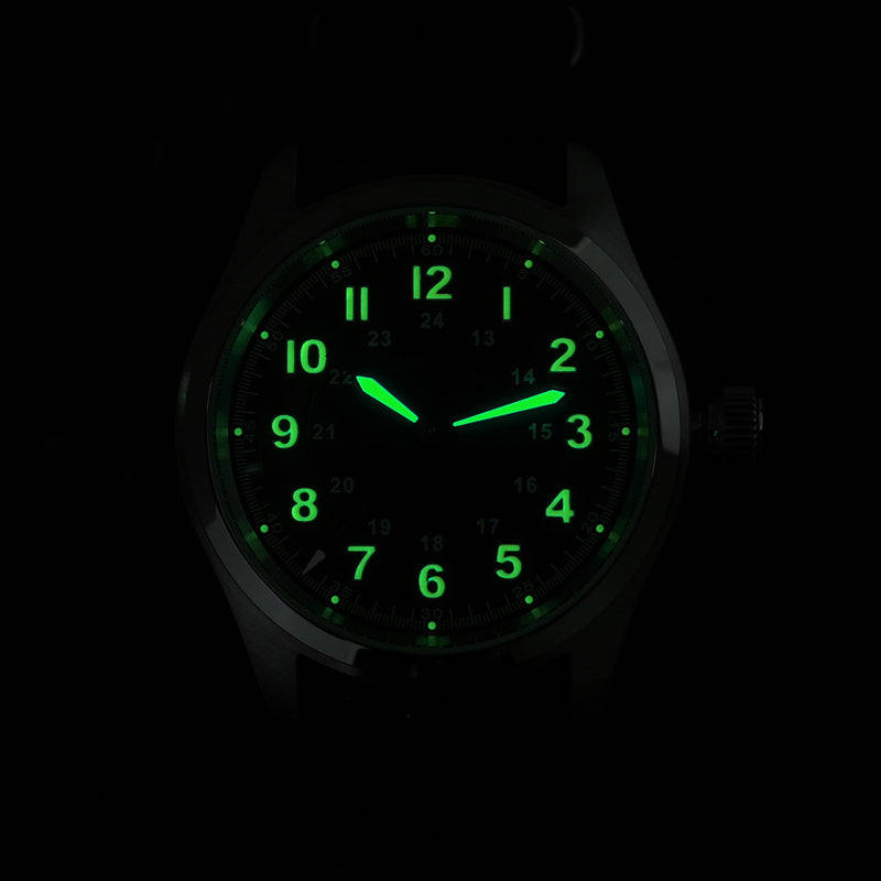 Metal Bracelet Available ! Militado 38mm Retro VH31 Military Watch ML08