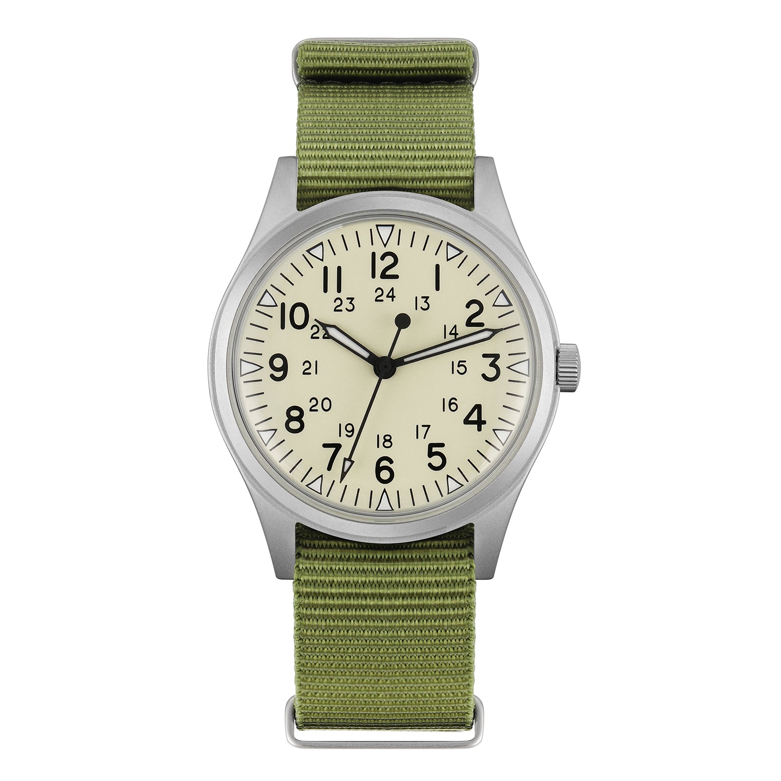 Militado 36mm High Domed VH31 Field Watch ML07