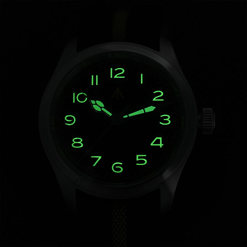 Militado 36 mm Reloj de campo de cuarzo D12 - Agujas tipo lápiz