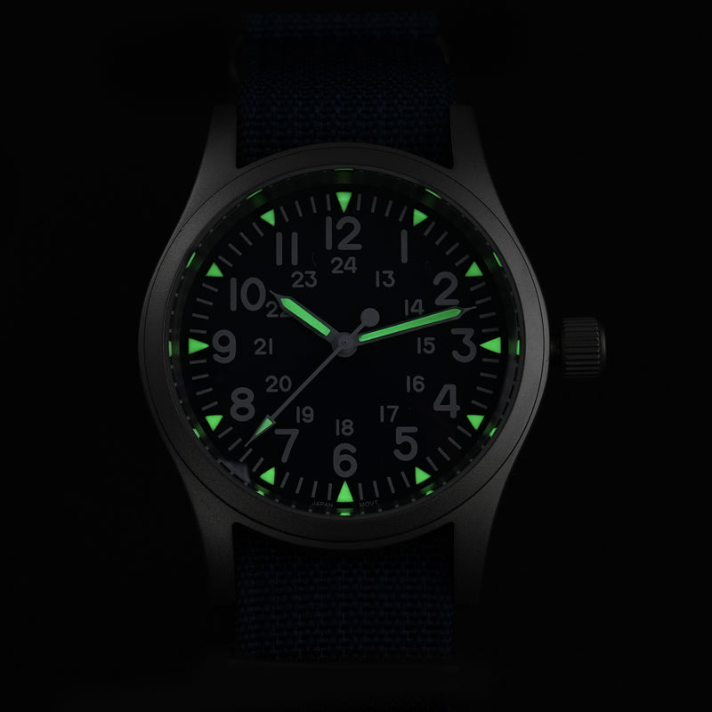 ★SuperOfertas ★Militado 38mm Reloj militar de campo con cristal de zafiro ML05