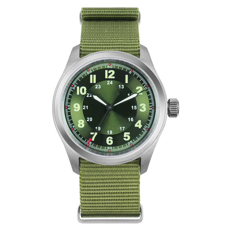 Hot Selling ! Militado 38mm Retro VH31 Military Watch ML08