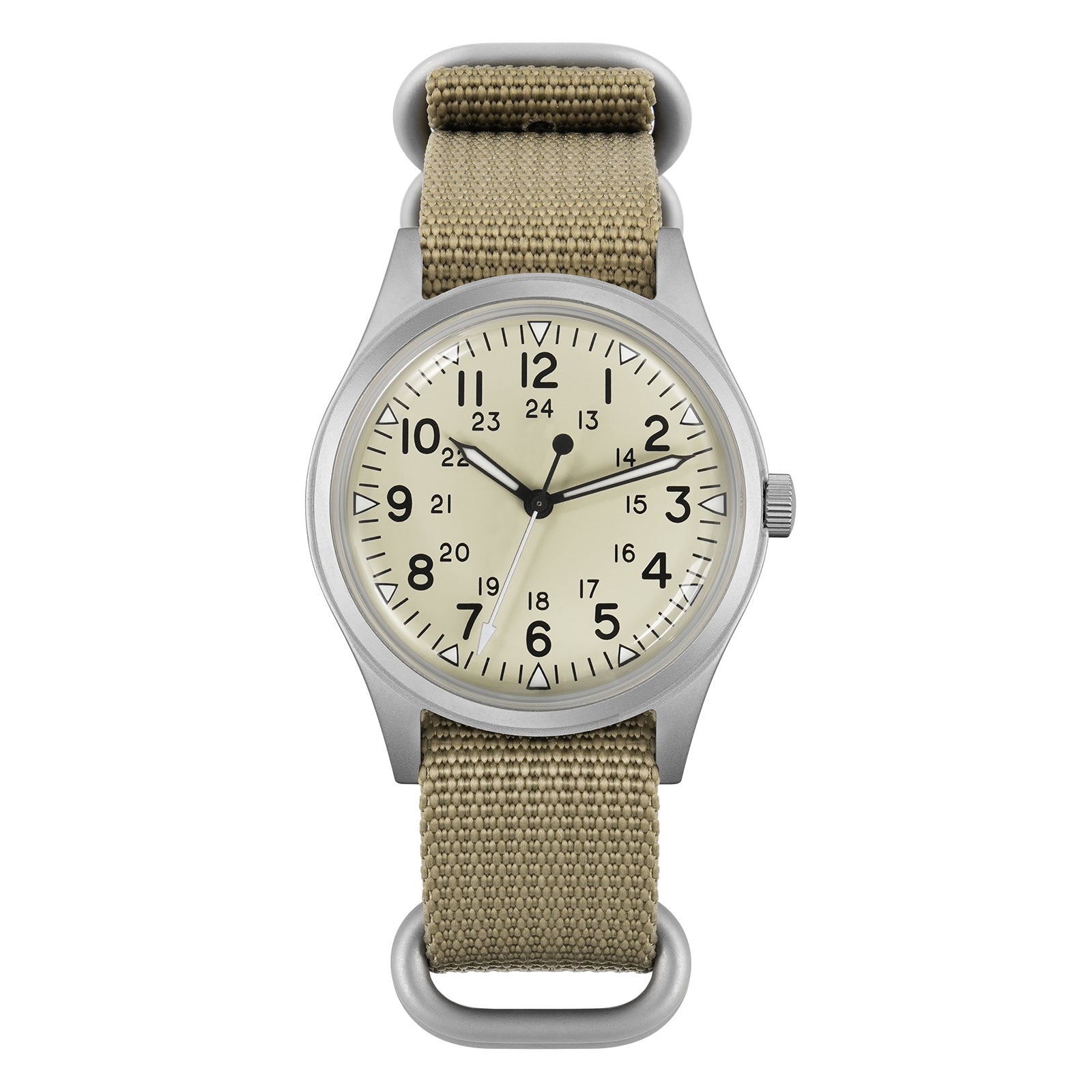 ★SuperOfertas ★Militado 36mm Reloj militar de campo color caqui