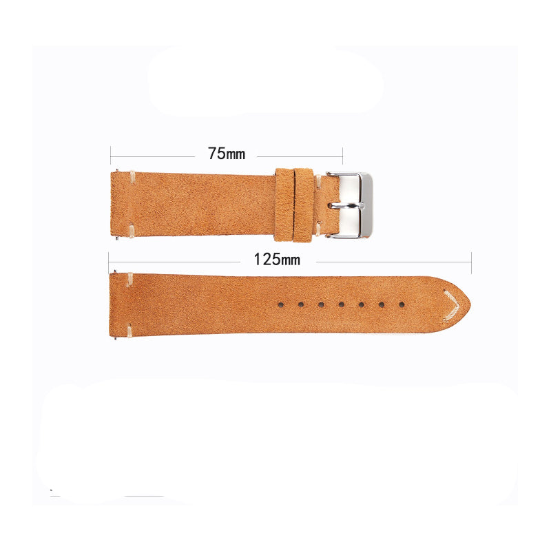 Militado Soft Suede Leather Strap 18mm 20mm 22mm