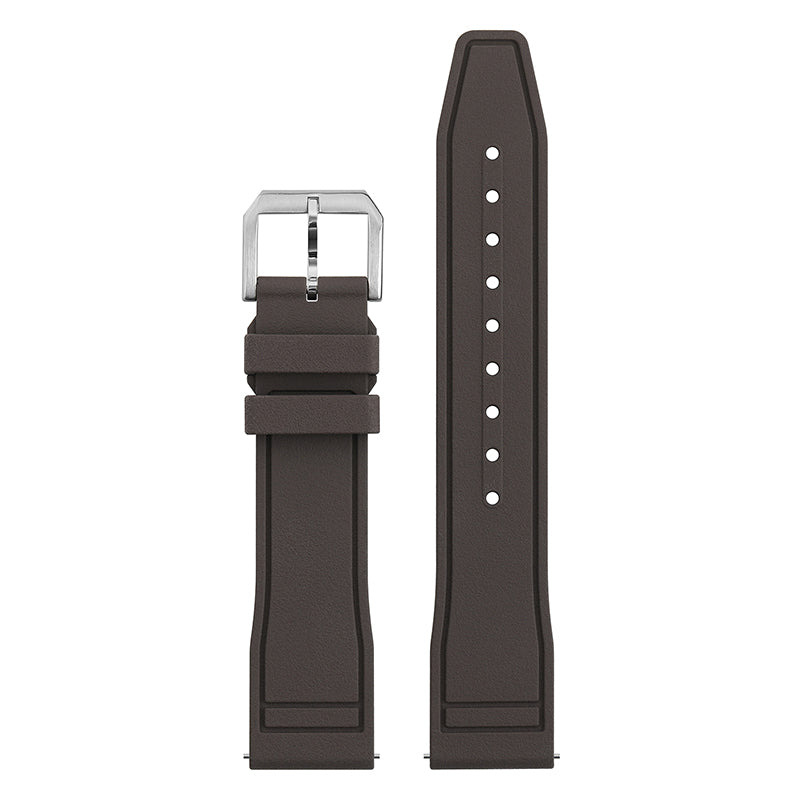 Tropical Soft Rubber Strap FKM Watch Band for Pilot field Watch 20mm 22mm