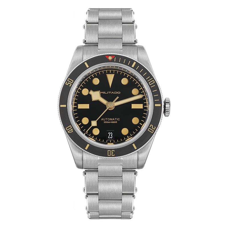 Militado 38mm NH35 Automatic BB58 Retro Watch ML06