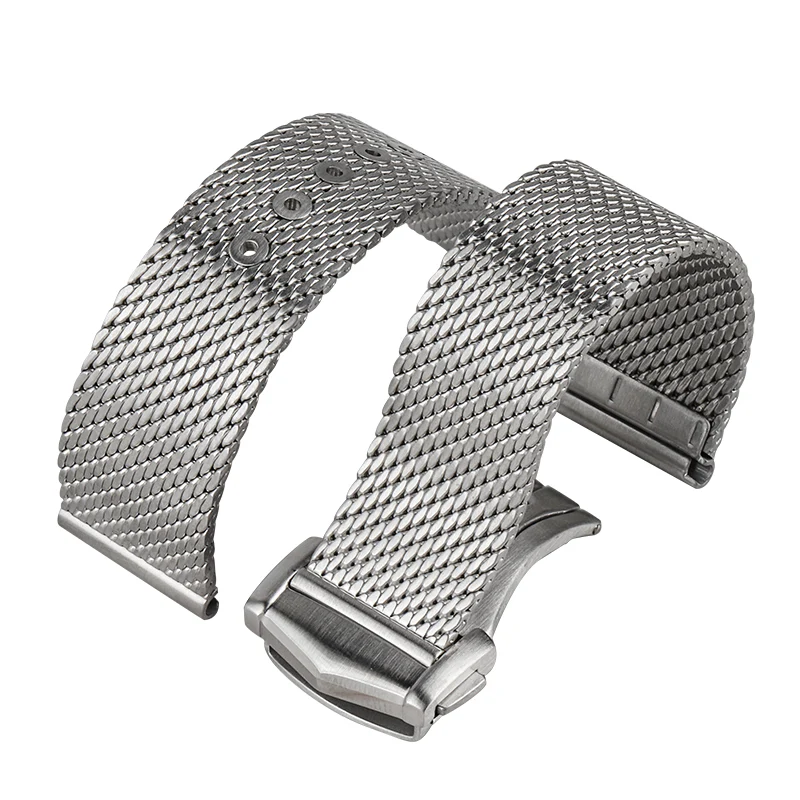 Superior High Quality Adjustable Stainless Steel Mesh Band 20mm