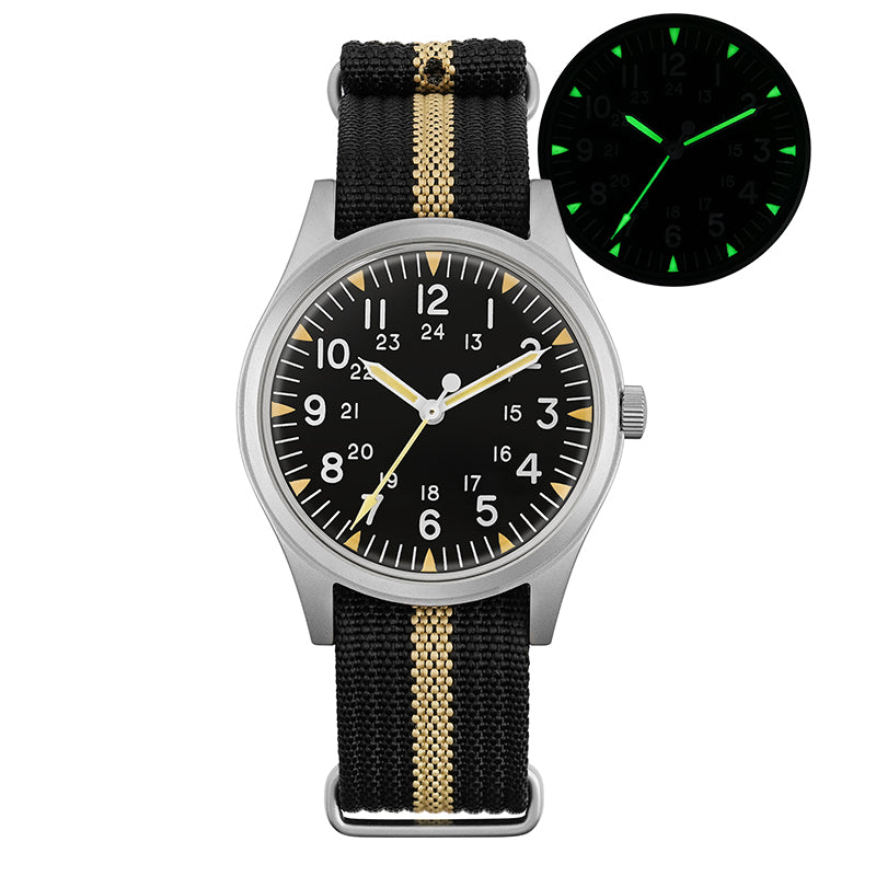 Militado 36mm High Domed VH31 Field Watch ML07