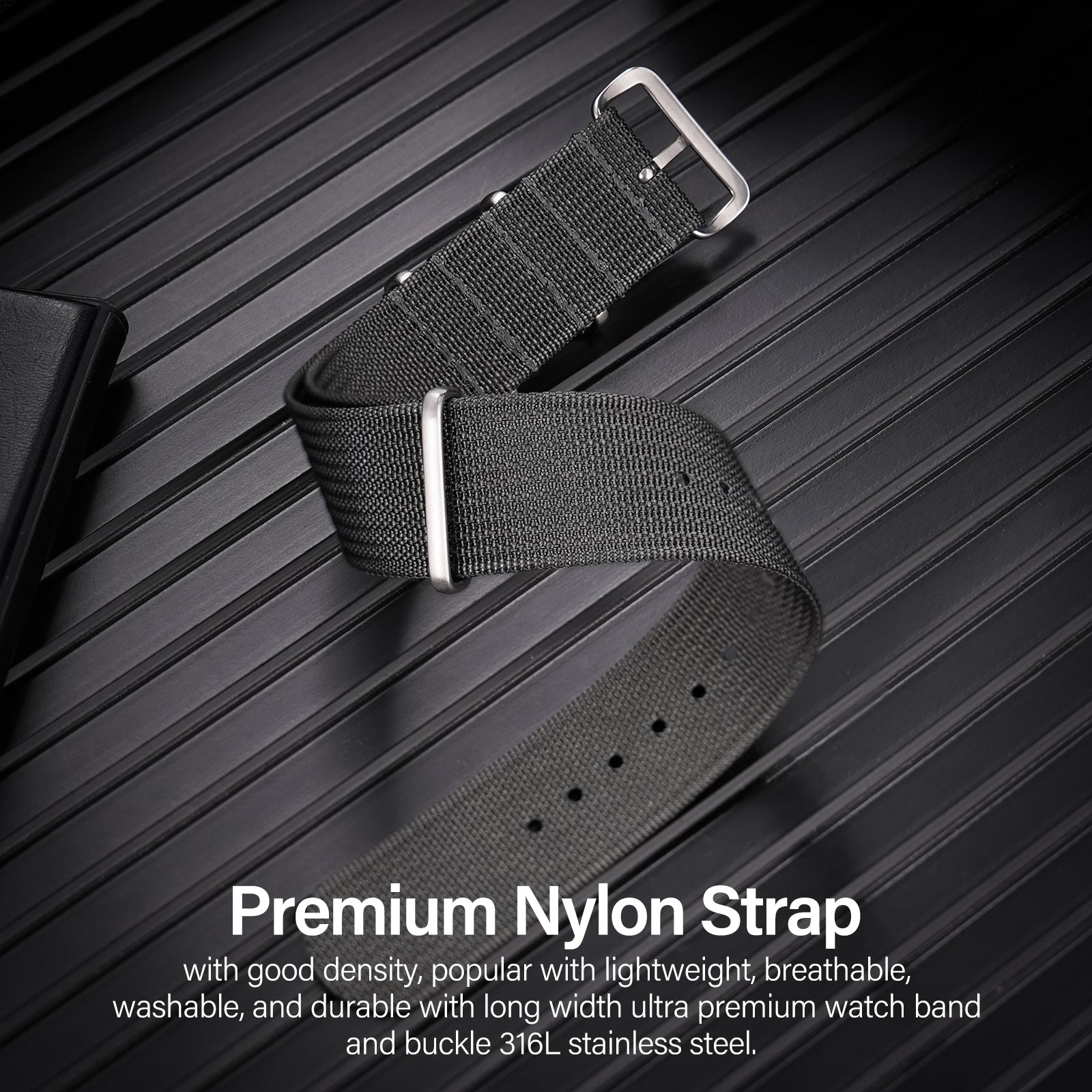 Premium Quality Nylon Watch Band 22mm 20mm 18mm