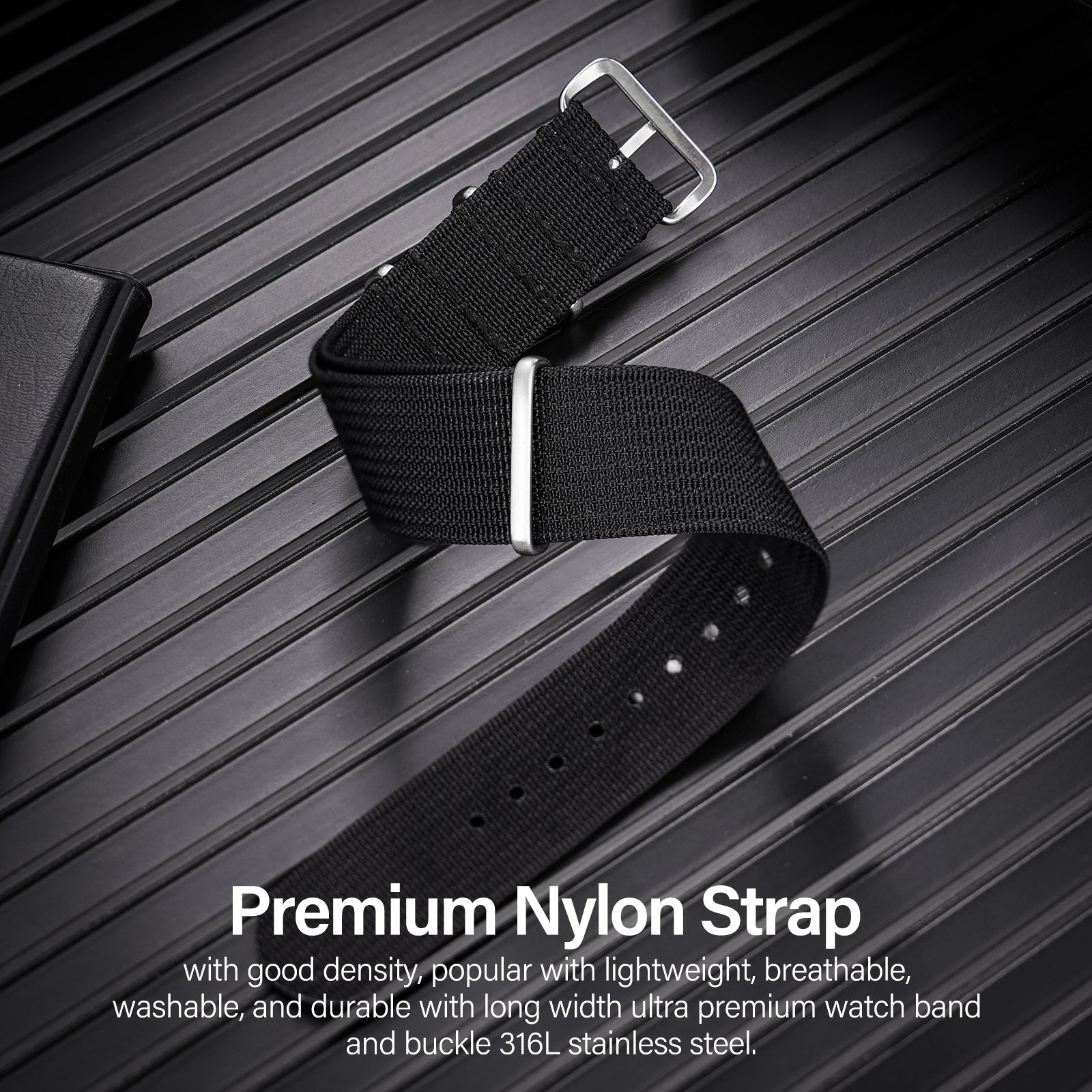 Premium Quality Nylon Watch Band 22mm 20mm 18mm