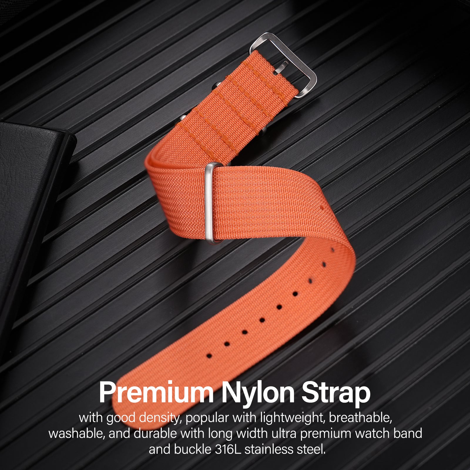 Premium Quality Nylon Watch Band 22mm 20mm 18mm