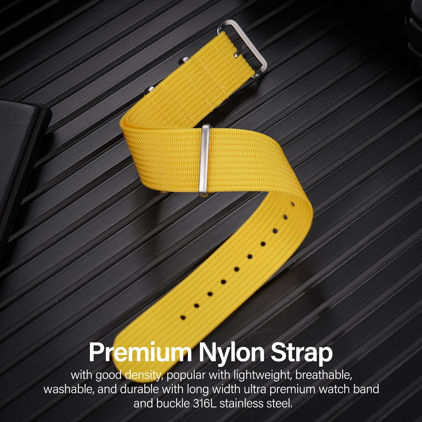 Premium Quality Nylon Watch Band 22mm 20mm 18mm