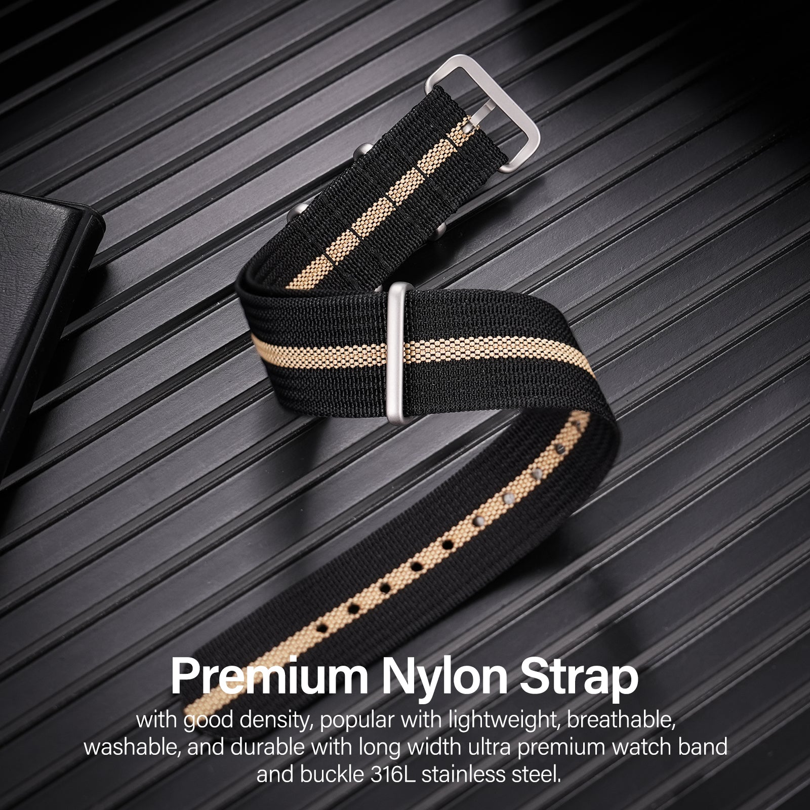 Premium Quality Nylon Watch Band 22mm 20mm 18mm