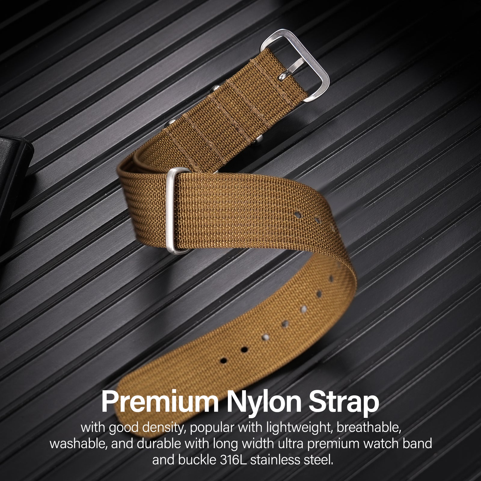 Premium Quality Nylon Watch Band 22mm 20mm 18mm