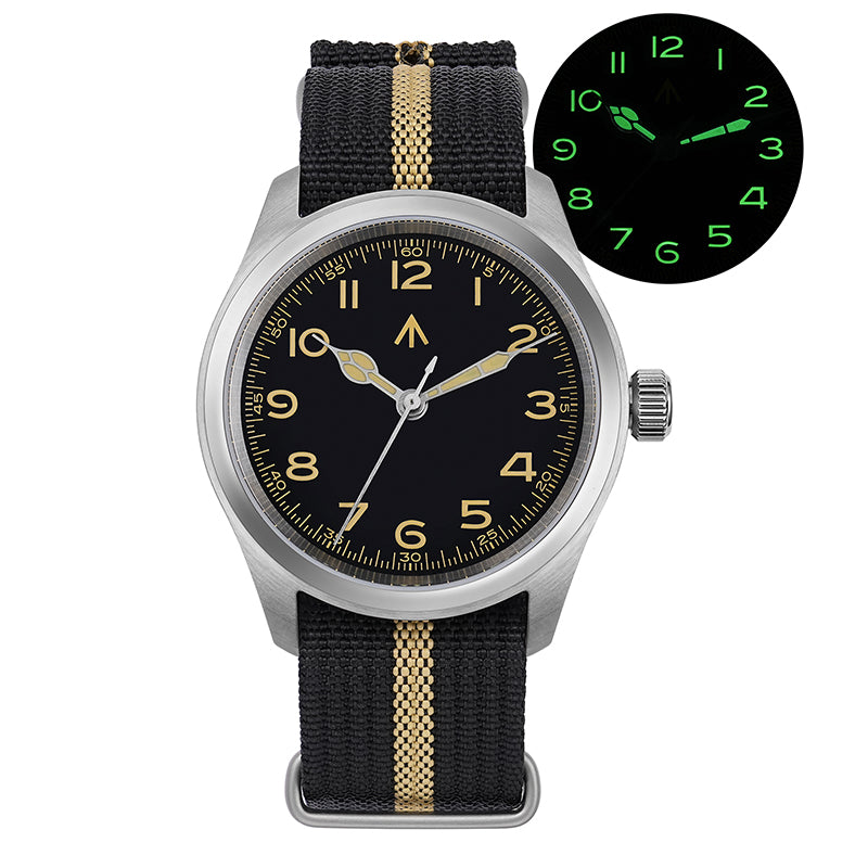 Hot Selling ! Militado 38mm Retro VH31 Military Watch ML08