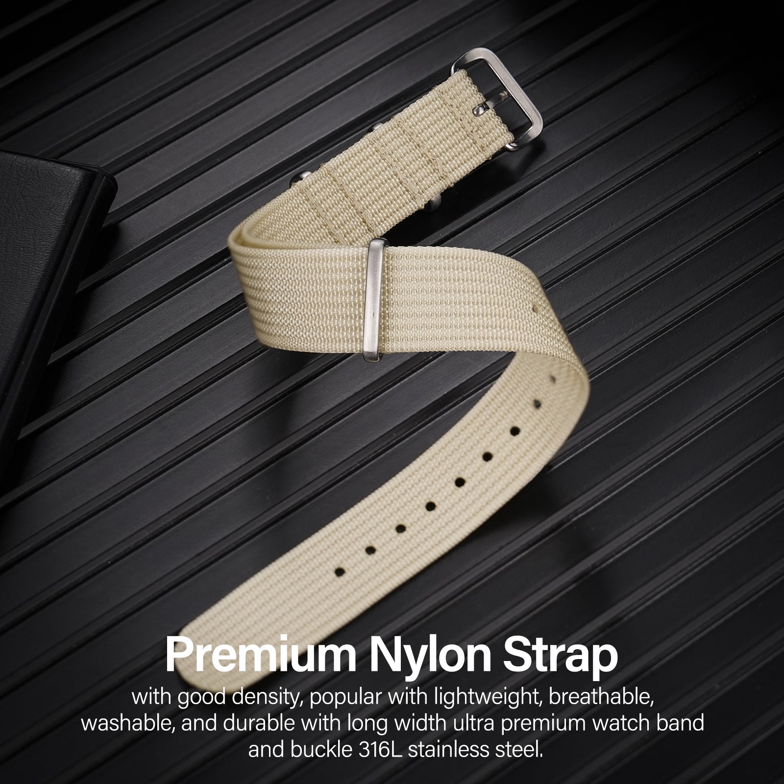 Premium Quality Nylon Watch Band 22mm 20mm 18mm