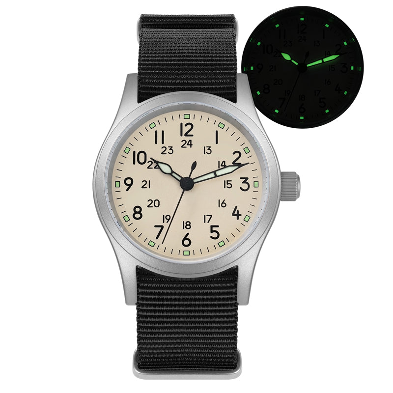 ★SuperOfertas ★Militado 38mm Reloj militar de campo con cristal de zafiro ML05