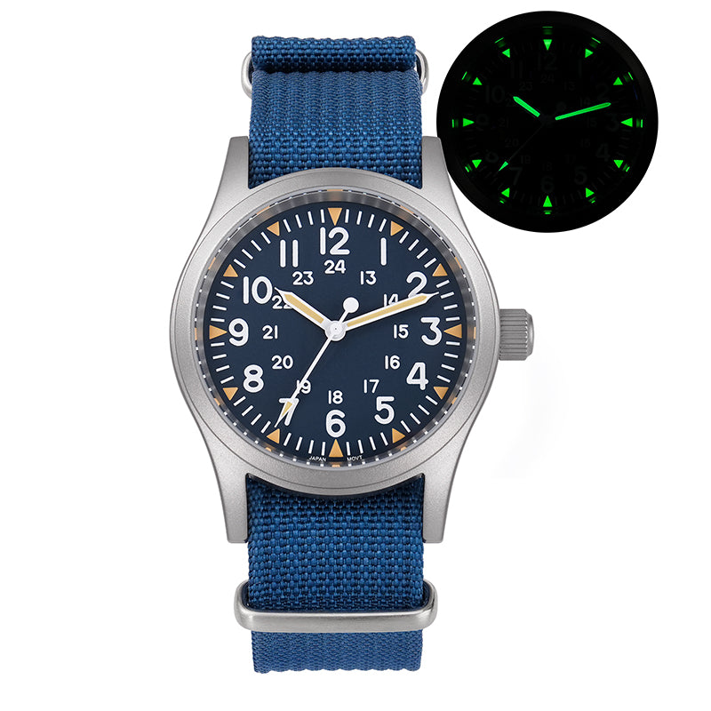 ★SuperOfertas ★Militado 38mm Reloj militar de campo con cristal de zafiro ML05