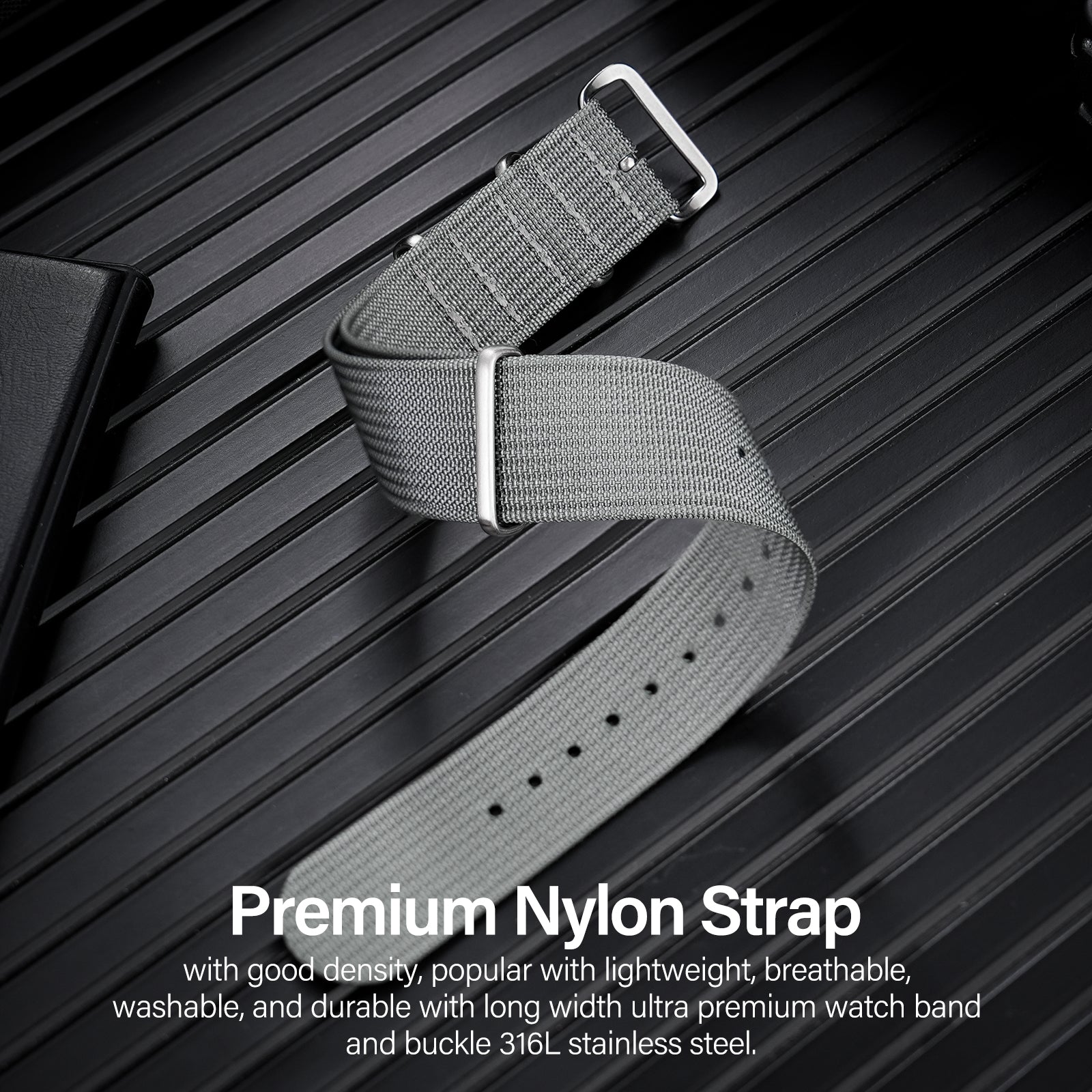 Premium Quality Nylon Watch Band 22mm 20mm 18mm