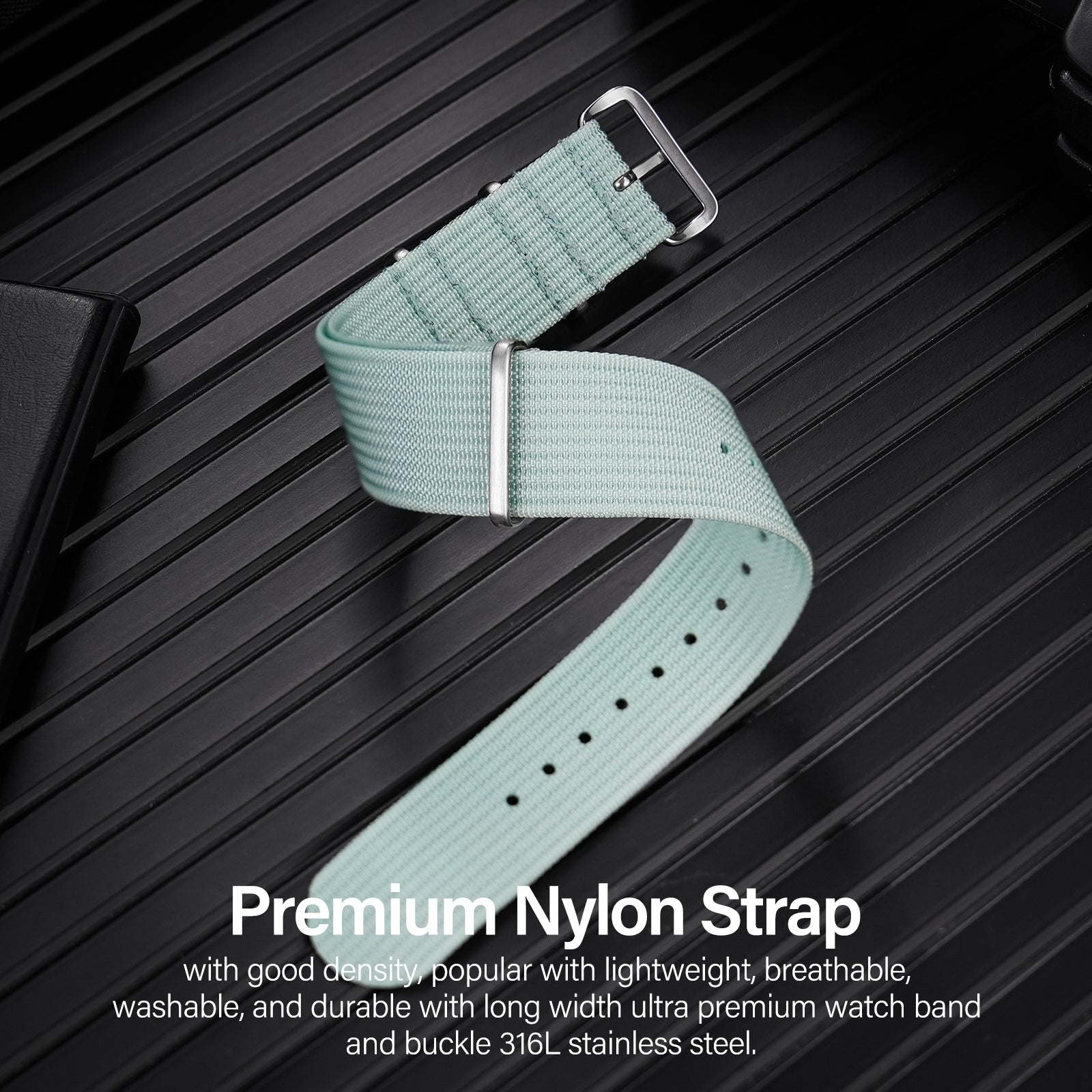 Premium Quality Nylon Watch Band 22mm 20mm 18mm