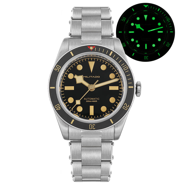 Militado 38mm NH35 Automatic BB58 Retro Watch ML06