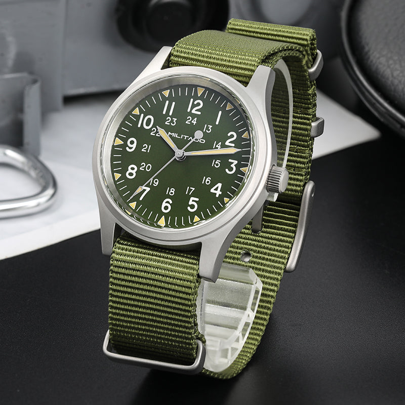 ★SuperOfertas ★Militado 36mm Reloj militar de campo color caqui