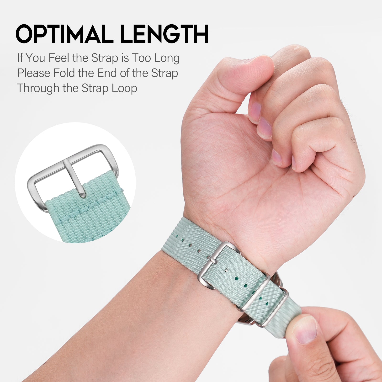 Premium Quality Nylon Watch Band 22mm 20mm 18mm