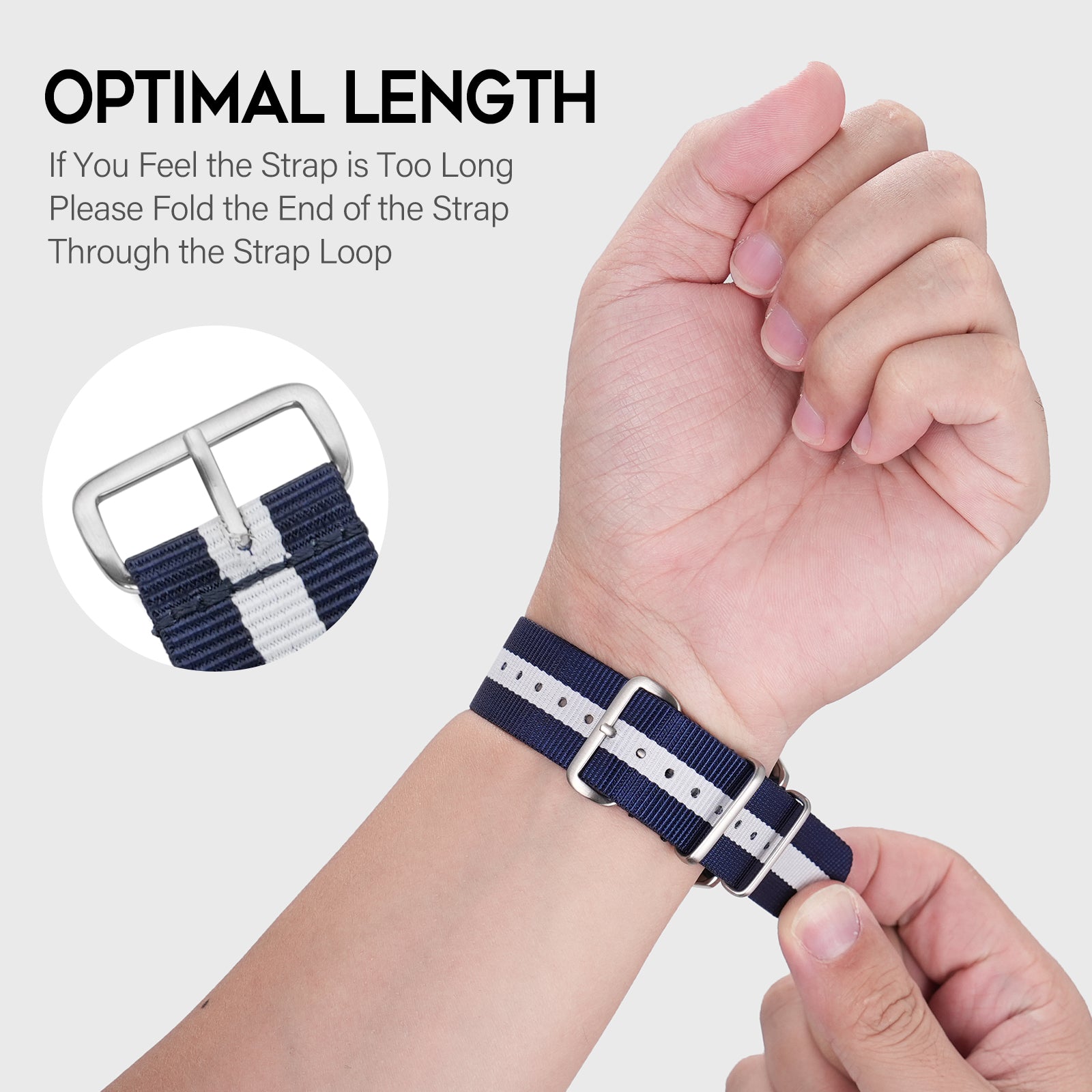 Premium Quality Nylon Watch Band 22mm 20mm 18mm