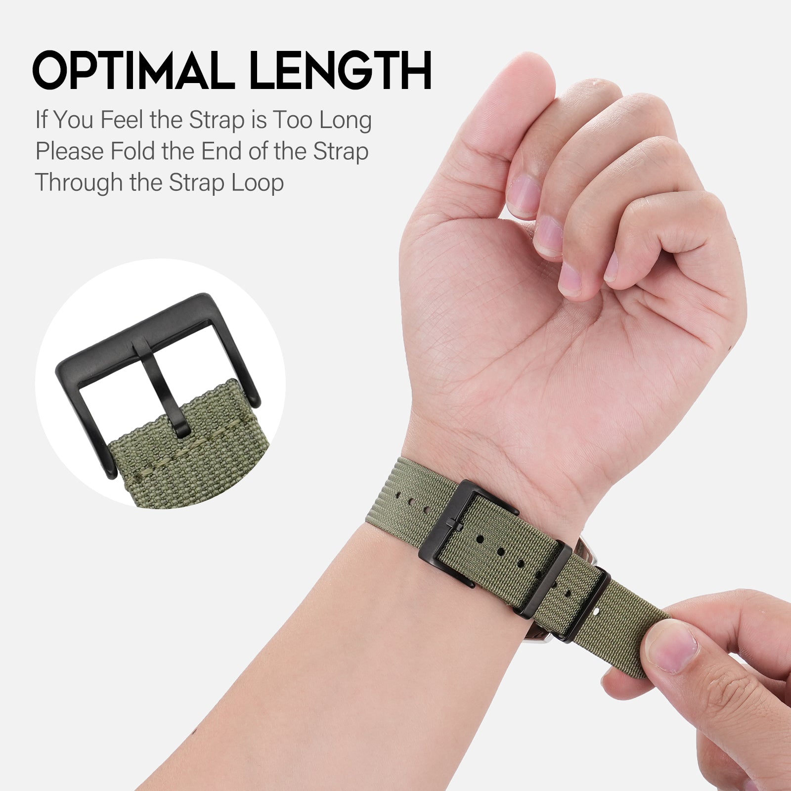 Premium Quality Nylon Watch Band 22mm 20mm 18mm