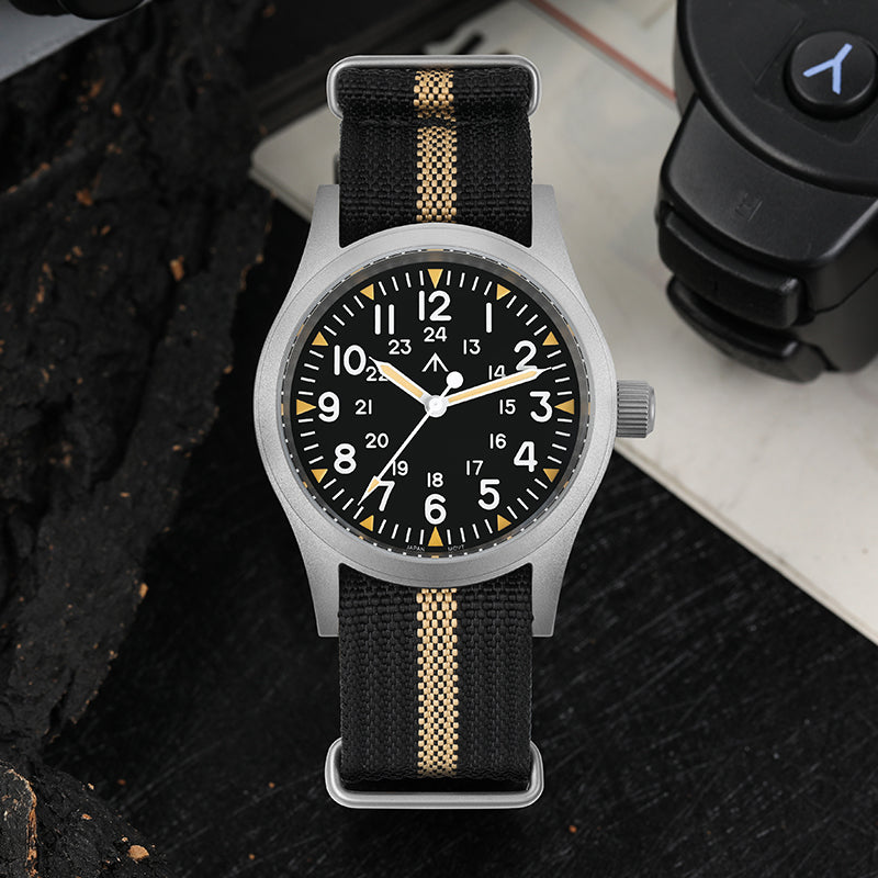 ★Flash Sell ★ Militado 38mm Field Watch ML05 Date Window Version