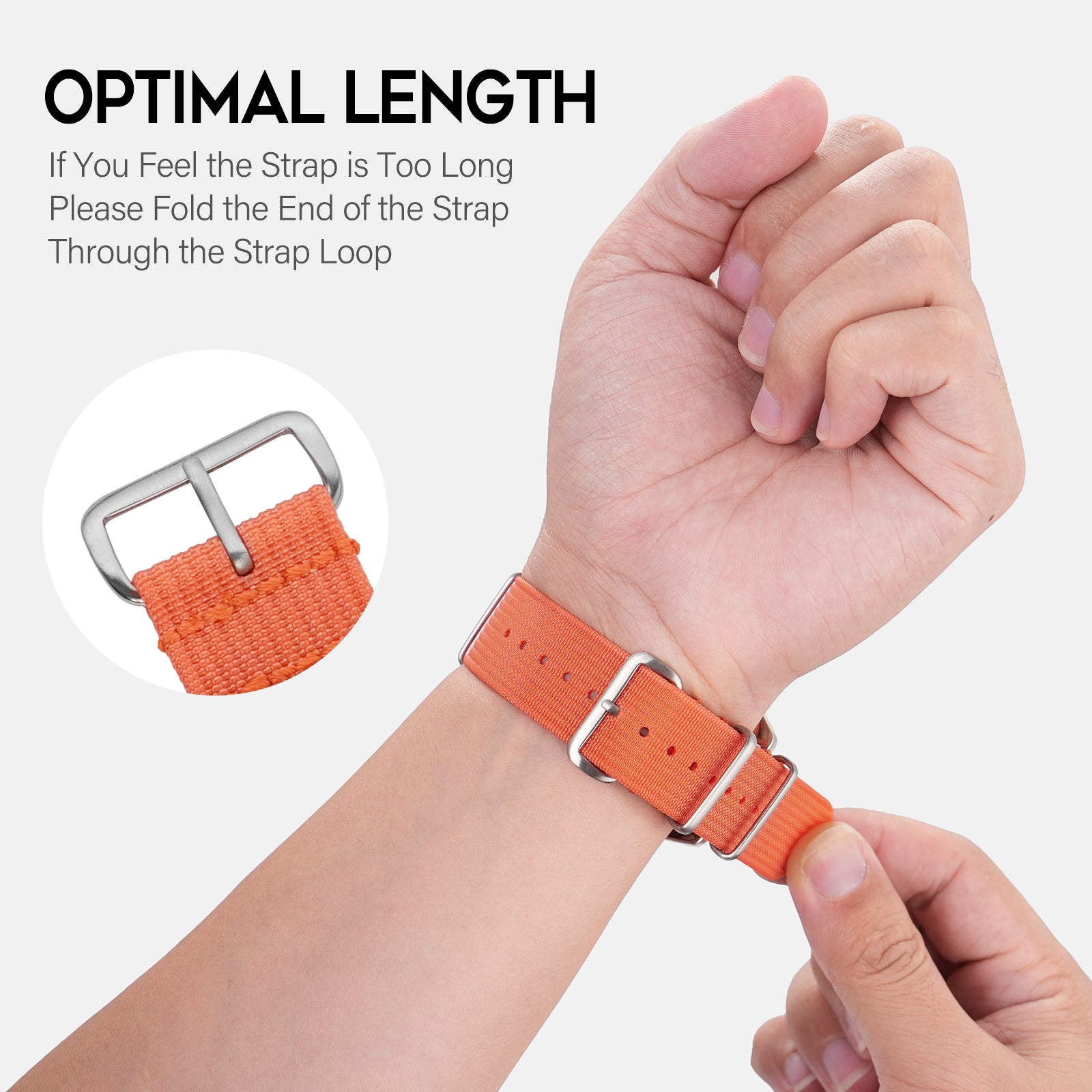 Premium Quality Nylon Watch Band 22mm 20mm 18mm