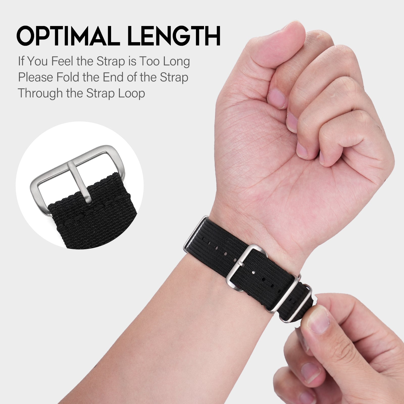 Premium Quality Nylon Watch Band 22mm 20mm 18mm