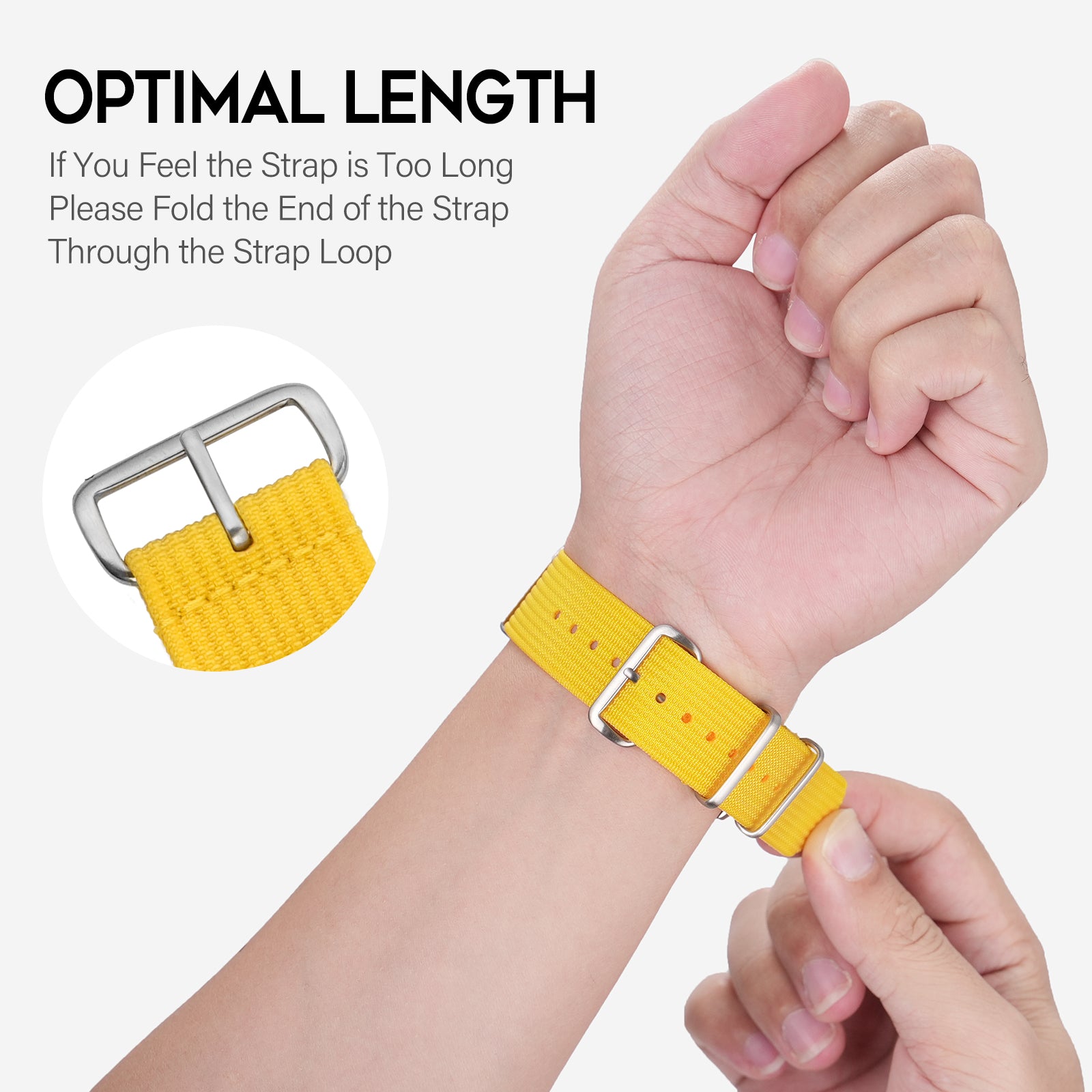 Premium Quality Nylon Watch Band 22mm 20mm 18mm