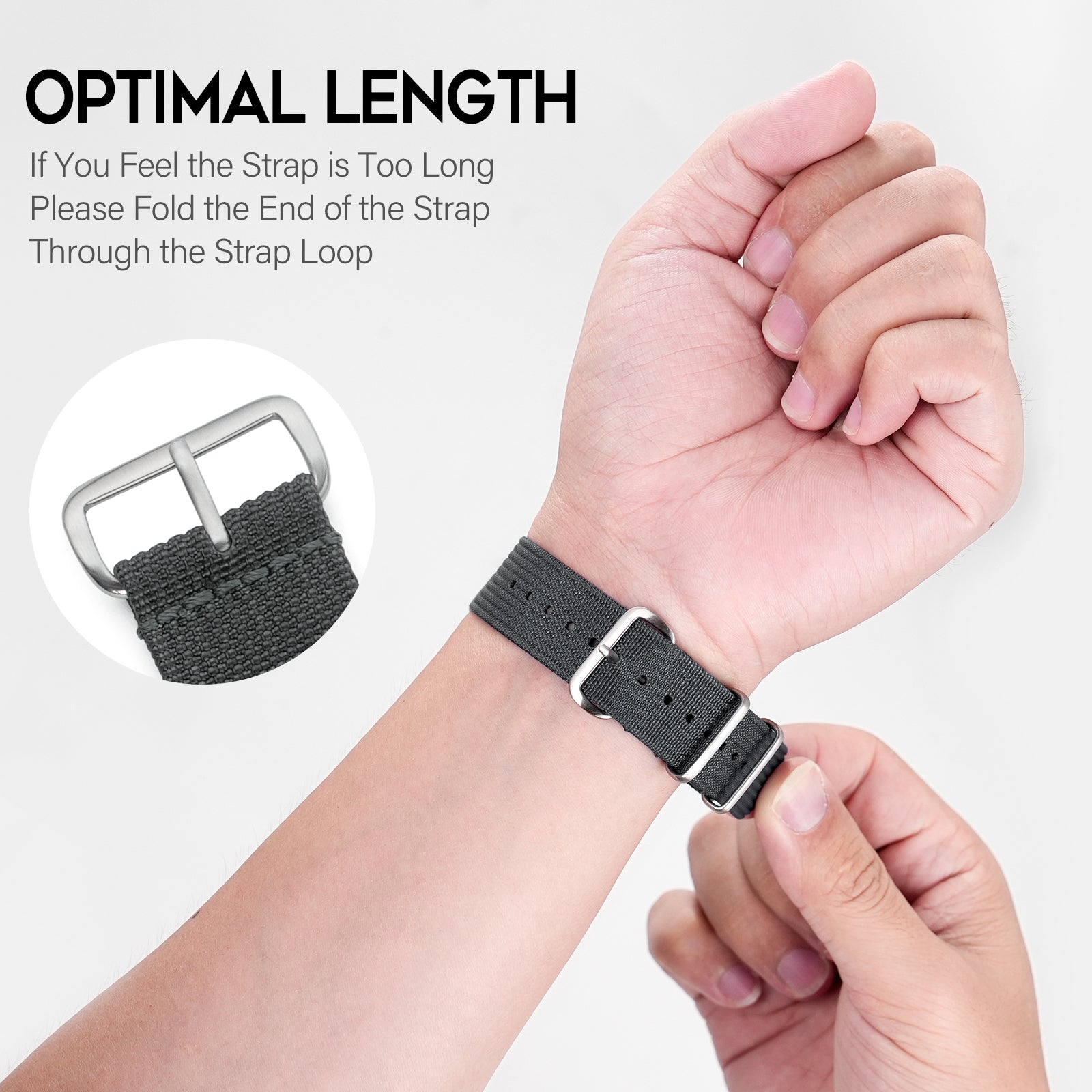 Premium Quality Nylon Watch Band 22mm 20mm 18mm