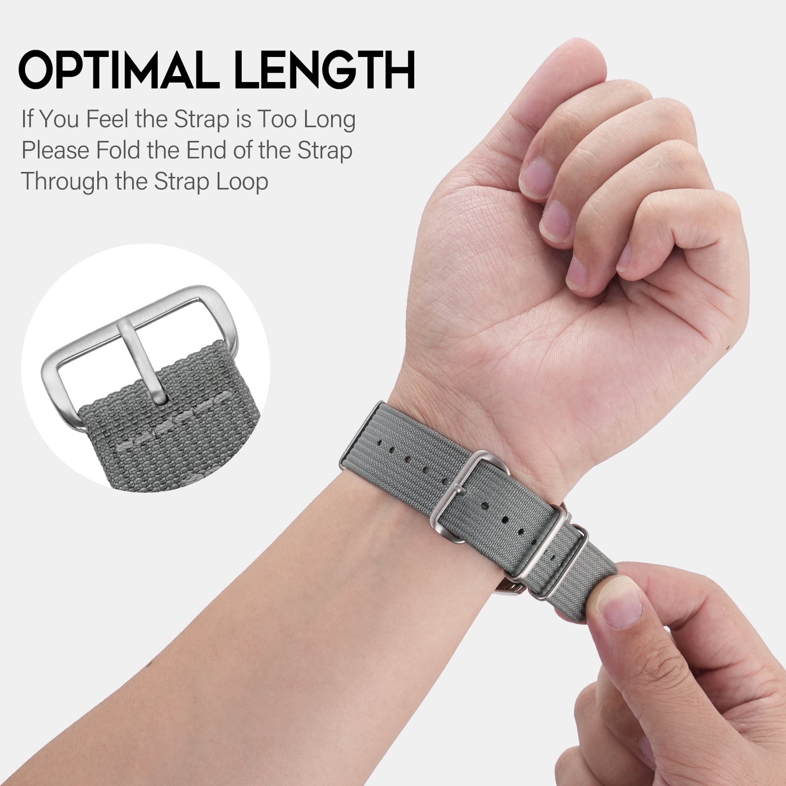 Premium Quality Nylon Watch Band 22mm 20mm 18mm