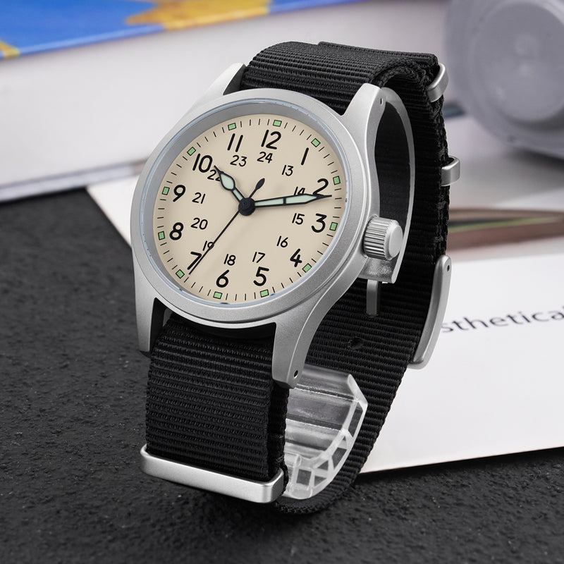 ★SuperOfertas ★Militado 38mm Reloj militar de campo con cristal de zafiro ML05