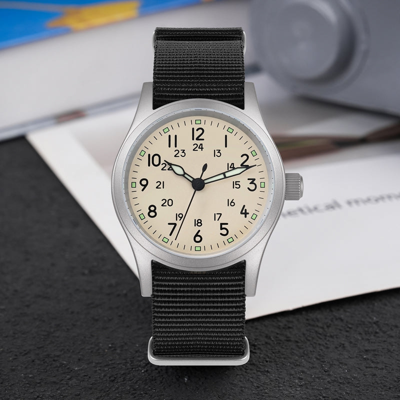 ★SuperOfertas ★Militado 38mm Reloj militar de campo con cristal de zafiro ML05