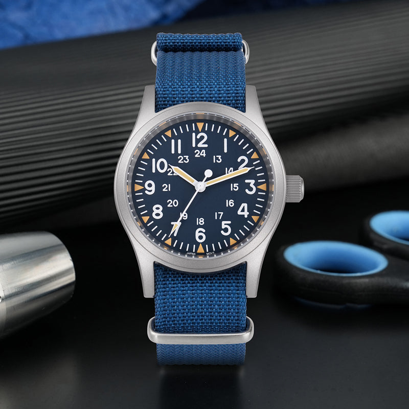 Militado 38mm Sapphire Crystal Field Military Watch ML05