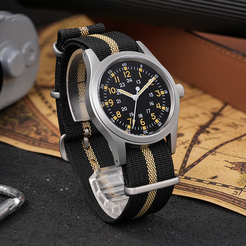 Militado 38mm Sapphire Crystal Field Military Watch ML05