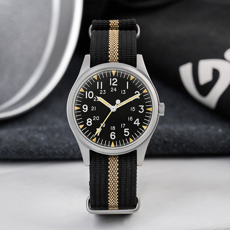 Militado 36mm High Domed VH31 Field Watch ML07