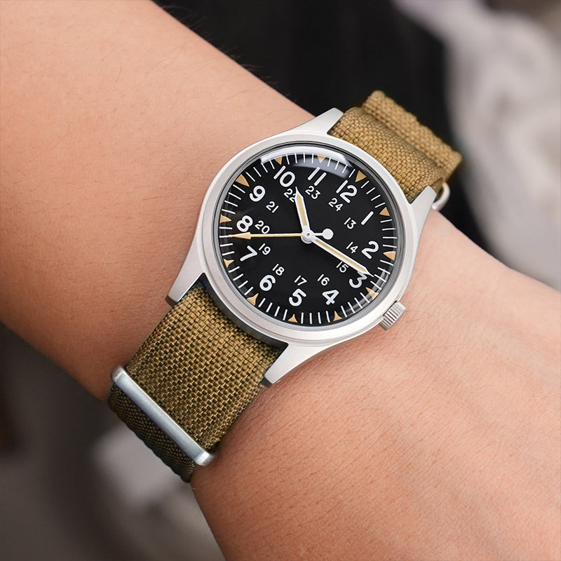 ★SuperOfertas ★Militado 36mm Reloj militar de campo color caqui