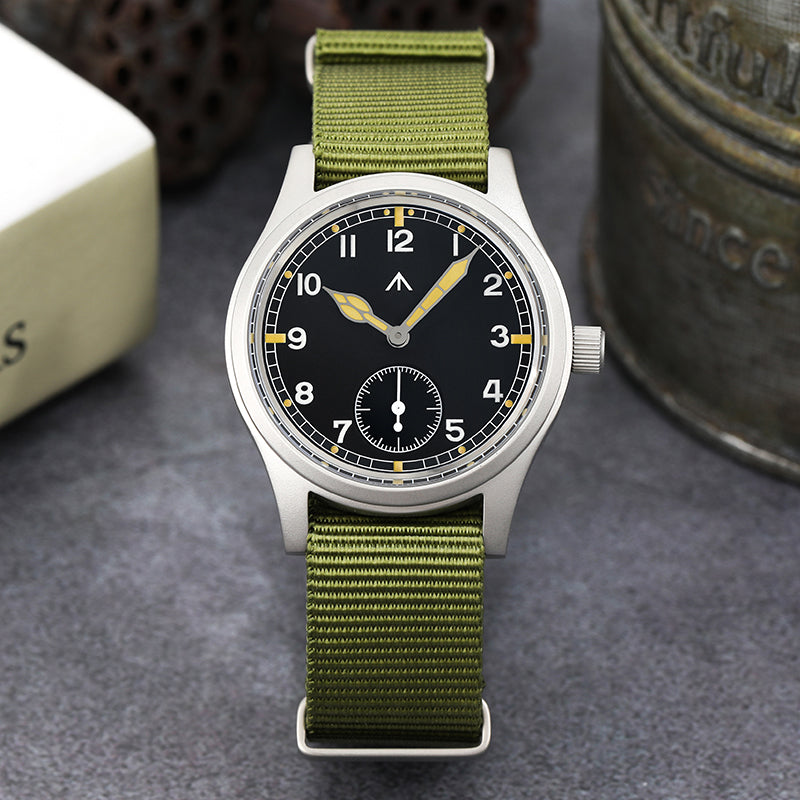 Militado 36 mm D12 Reloj de campo de cuarzo - Agujas tipo espada