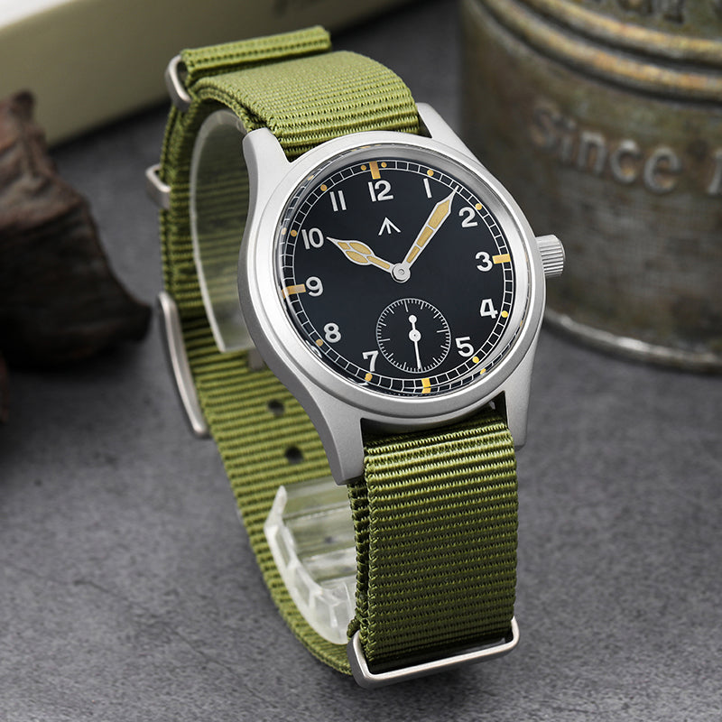 Militado 36 mm D12 Reloj de campo de cuarzo - Agujas tipo espada