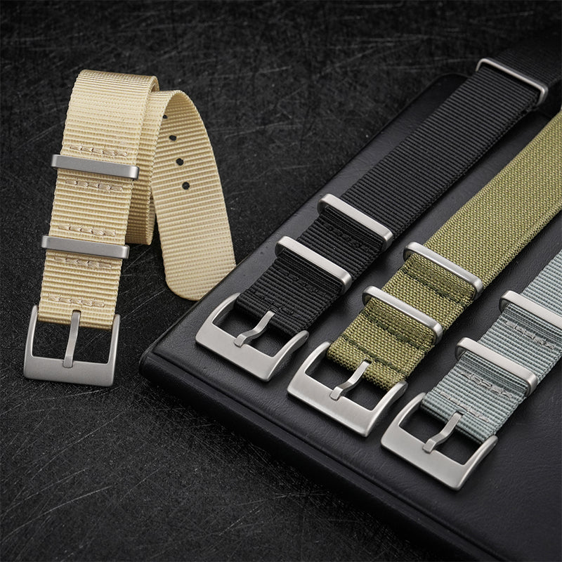 High Quality Nylon Watch Band Sandblast Buckle 19mm