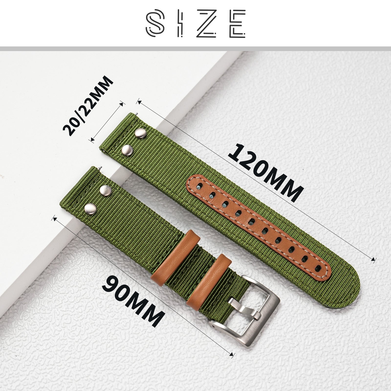 Militado Easy Release Nylon Watch Strap  20mm/22mm