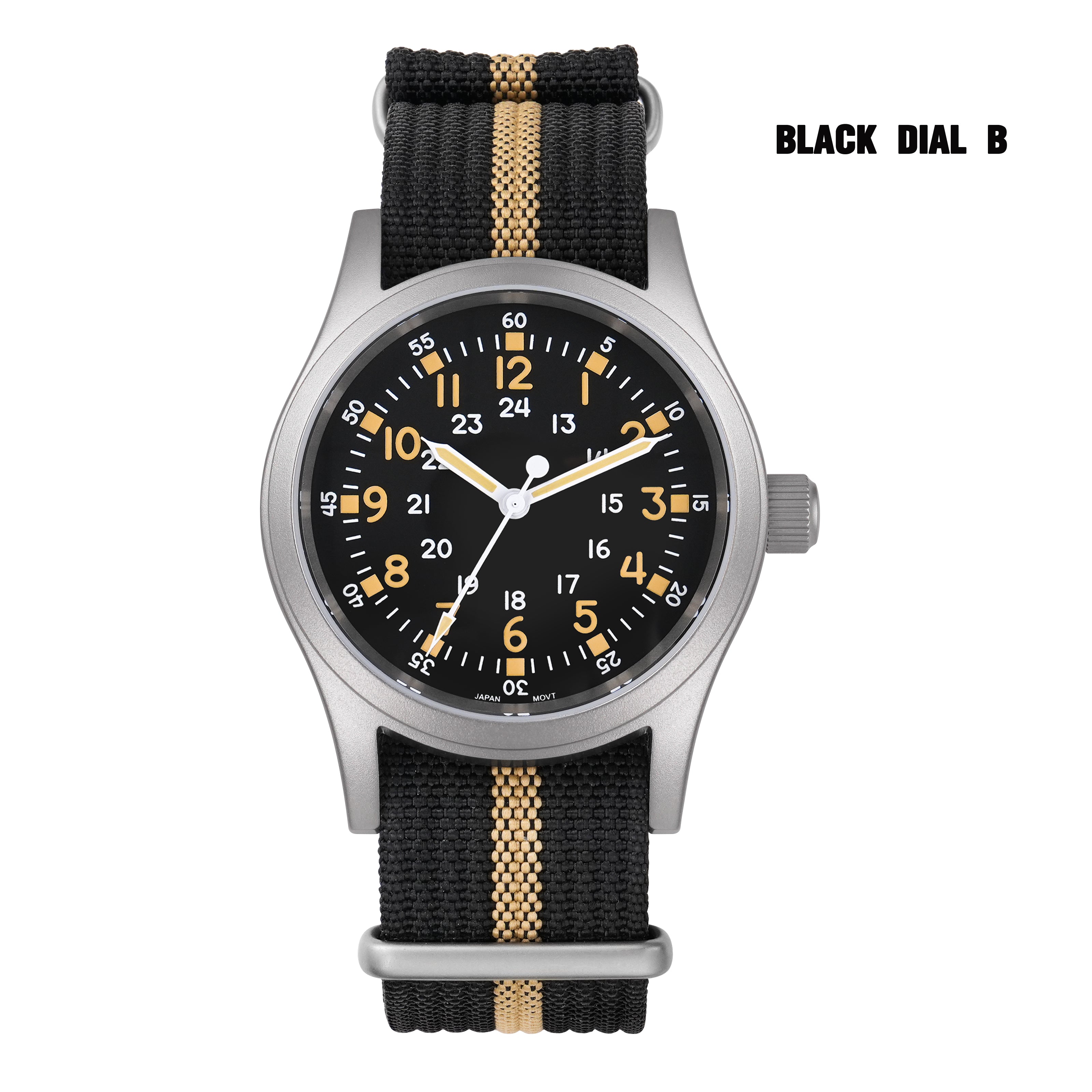 Militado 38mm Sapphire Crystal Field Military Watch ML05