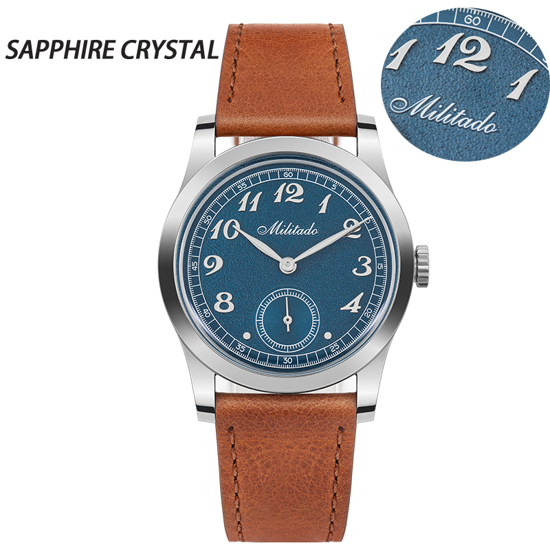 Militado 36mm Sapphire Crystal VD78 Quartz Watch ML01