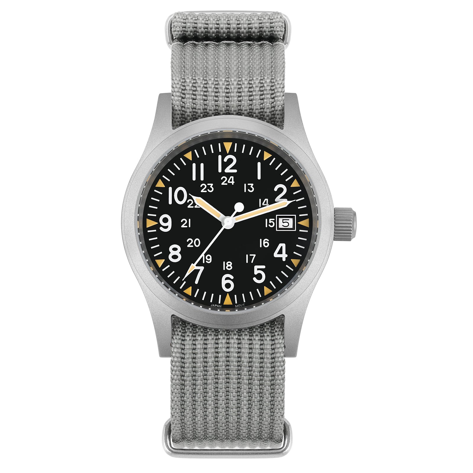 ★Flash Sell ★ Militado 38mm Field Watch ML05 Date Window Version