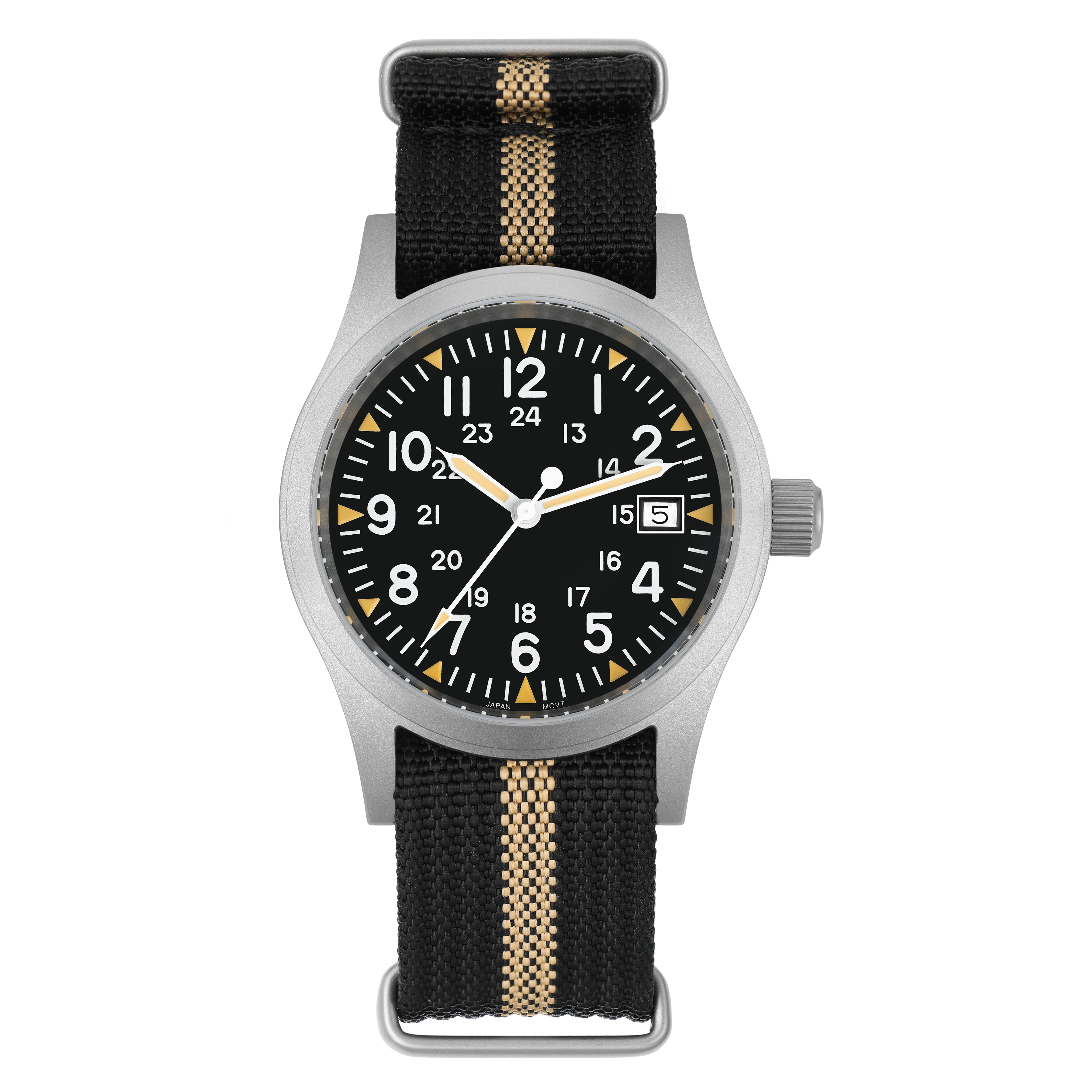 ★Flash Sell ★ Militado 38mm Field Watch ML05 Date Window Version